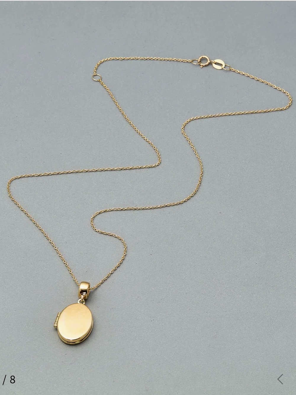 Stone and Strand 14K Yellow Gold Locket Precious Moments Necklace